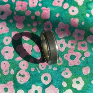 Sleek Black Ring